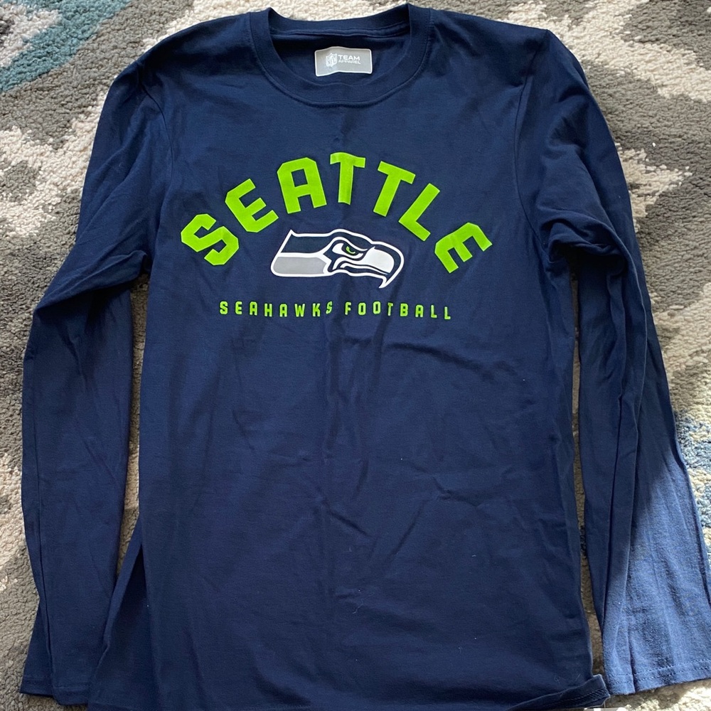 NFL Seattle Seahawks Navy Long Sleeve Tee